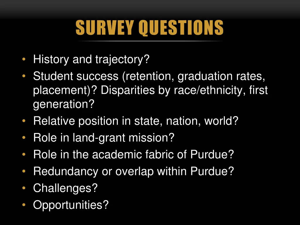 survey questions