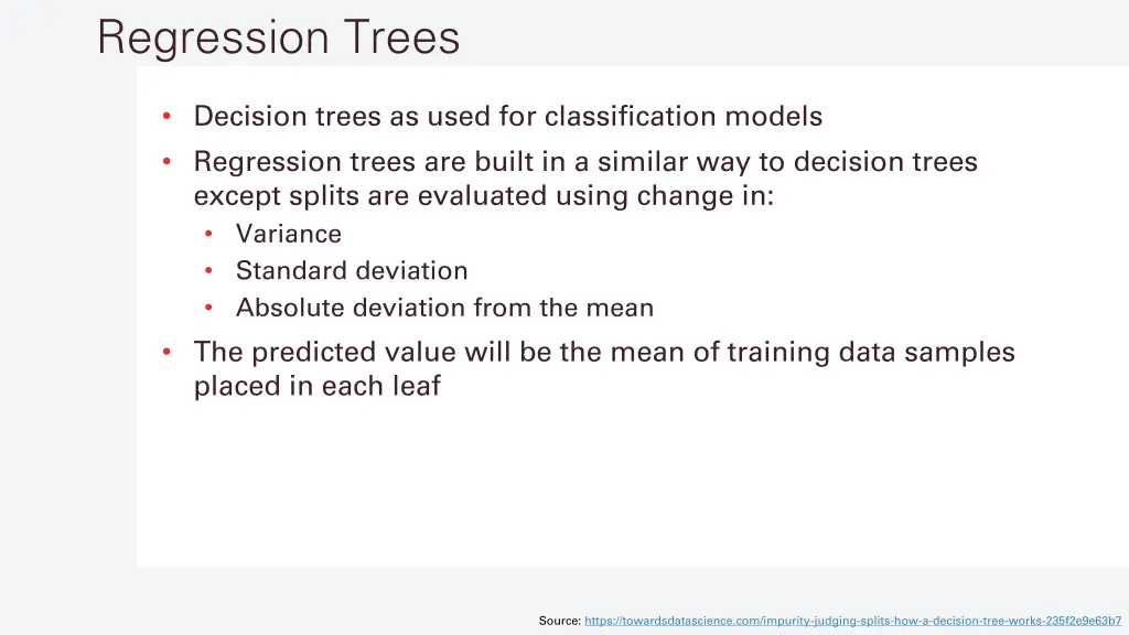 regression trees