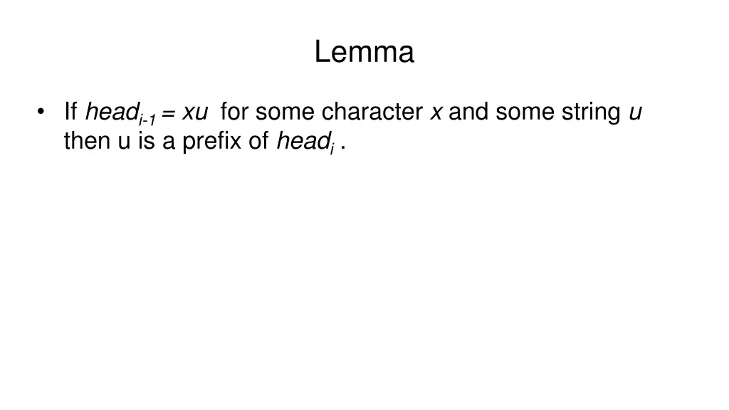 lemma