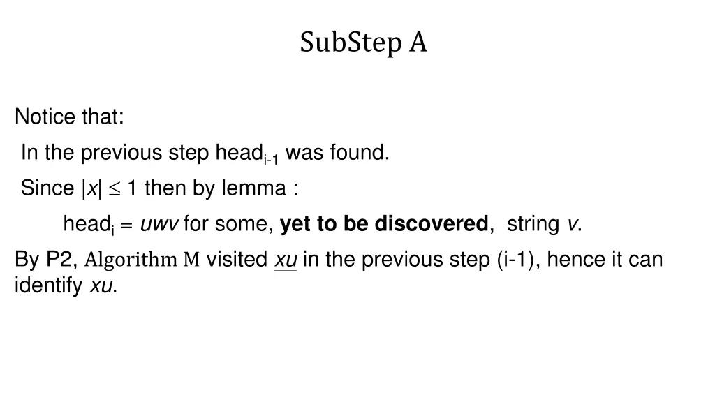 substep a 3