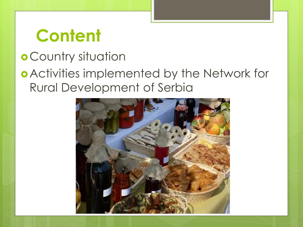 content country situation activities implemented