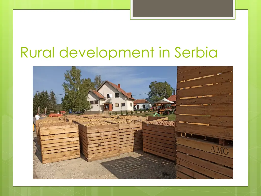 rural development in serbia