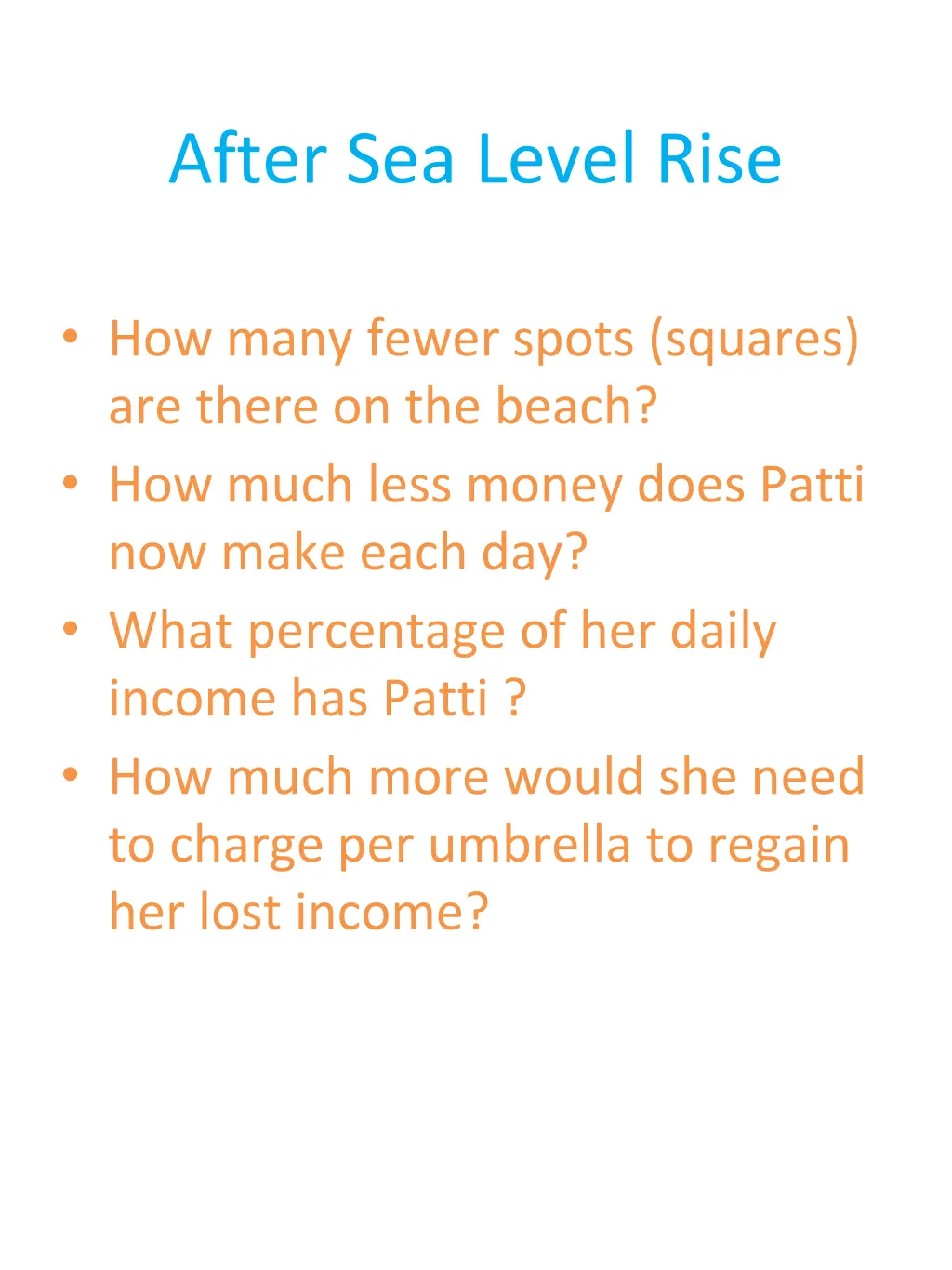 after sea level rise