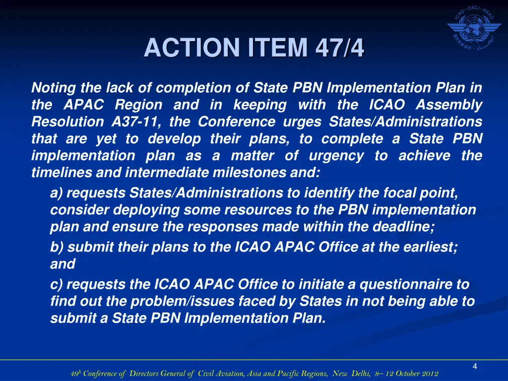 action item 47 4