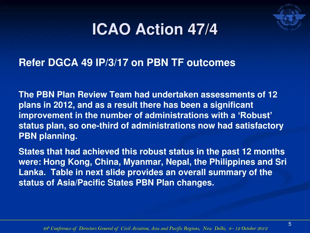 icao action 47 4