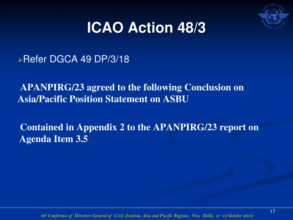icao action 48 3