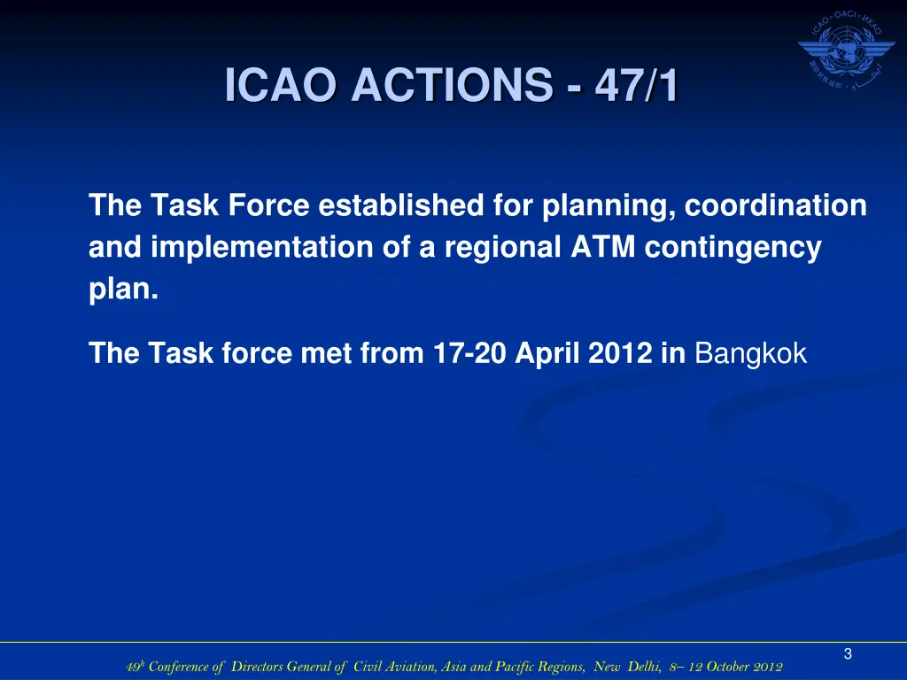 icao actions 47 1