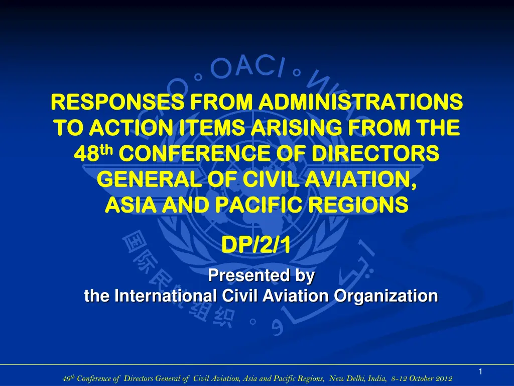 responses from administrations responses from