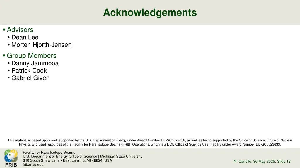 acknowledgements