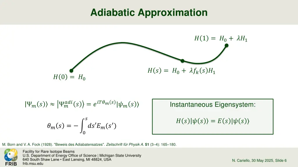 adiabatic approximation