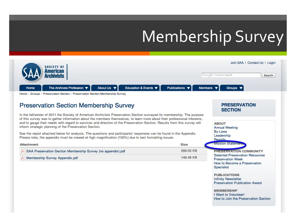 membership survey