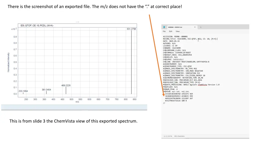 there is the screenshot of an exported file