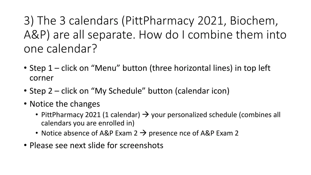 3 the 3 calendars pittpharmacy 2021 biochem
