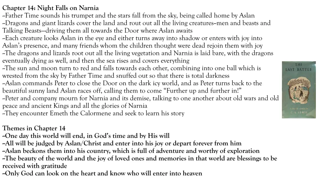 chapter 14 night falls on narnia father time