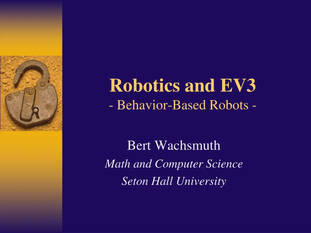 robotics and ev3 behavior based robots