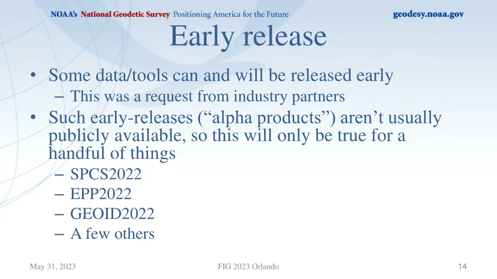 early release