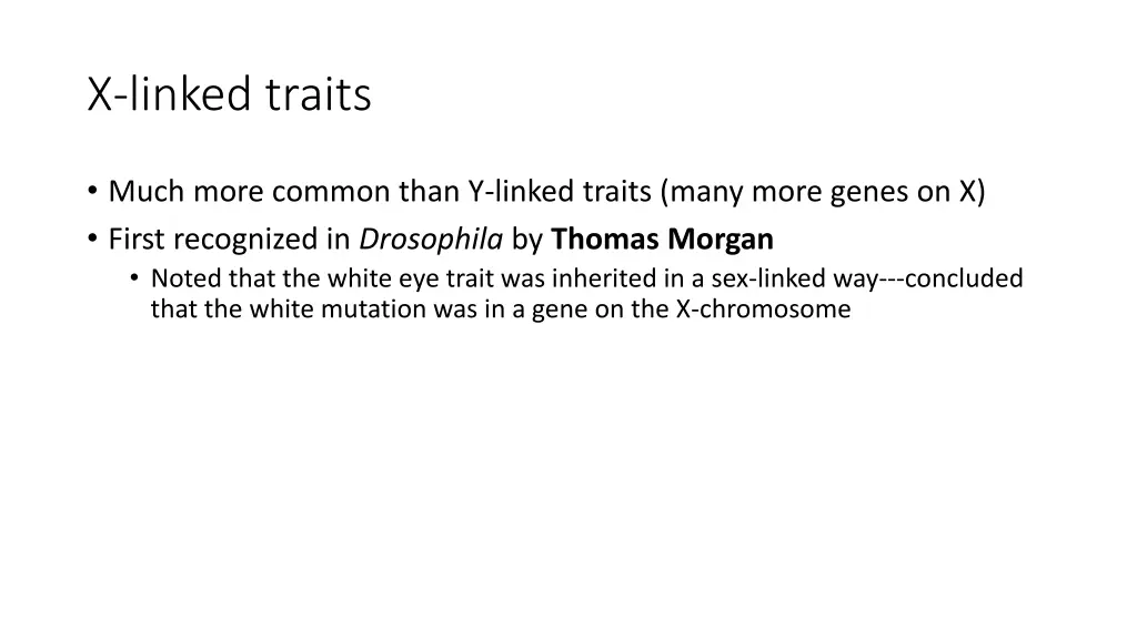 x linked traits
