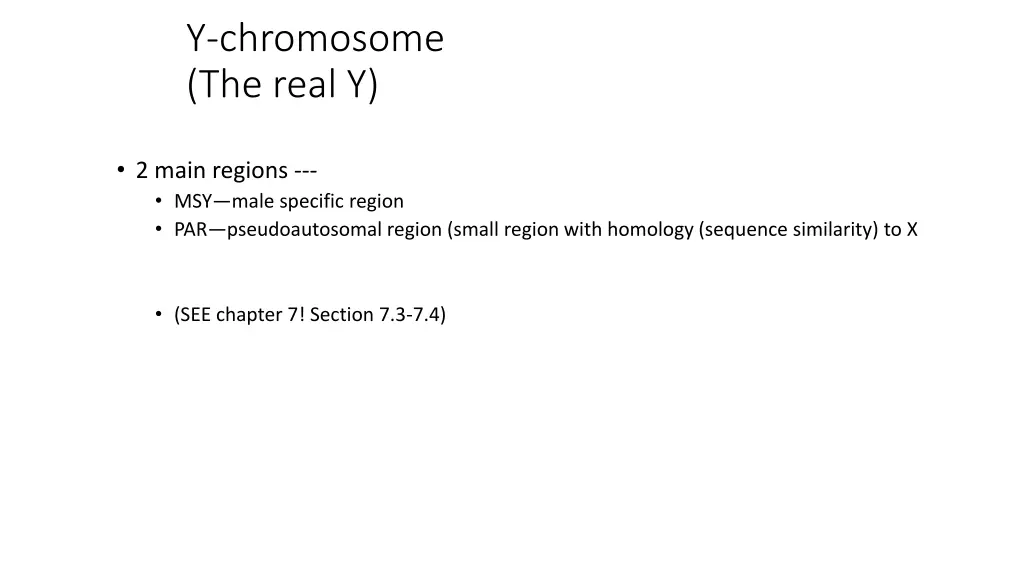 y chromosome the real y