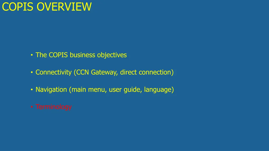 copis overview 5