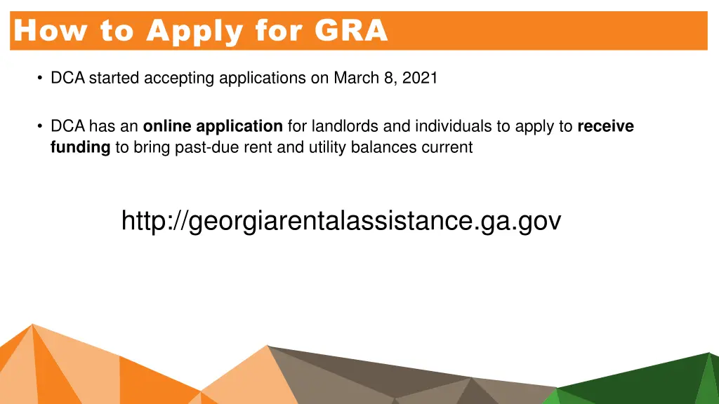 how to apply for gra