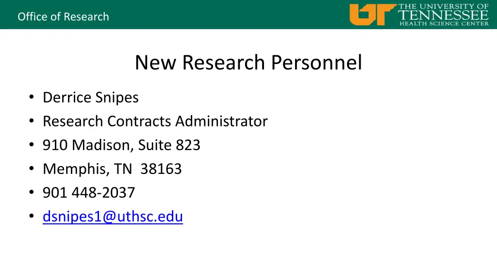 office of research 1