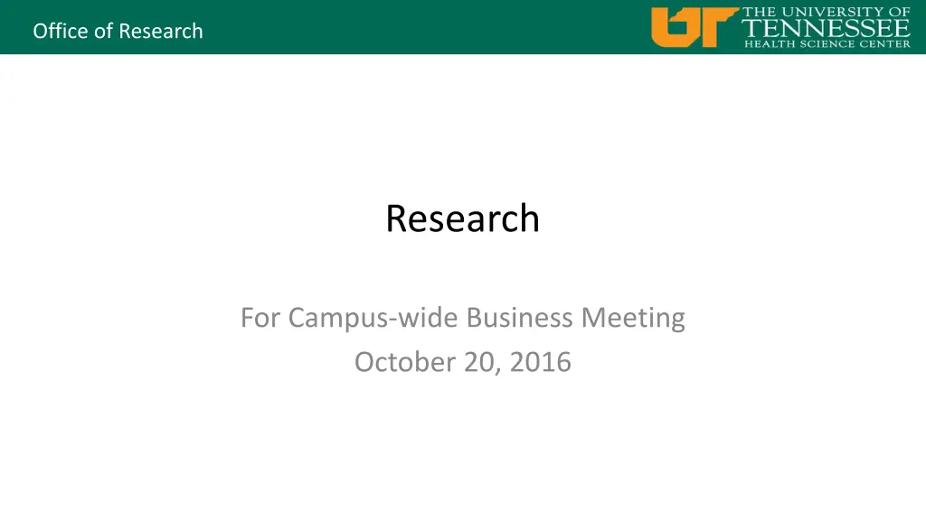 office of research