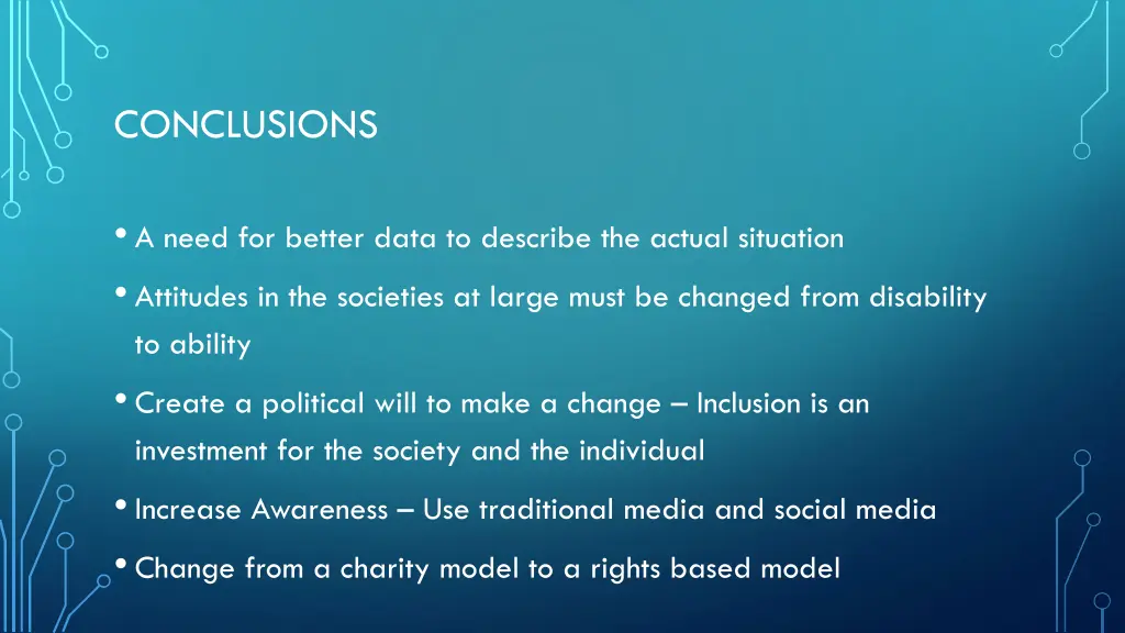 conclusions