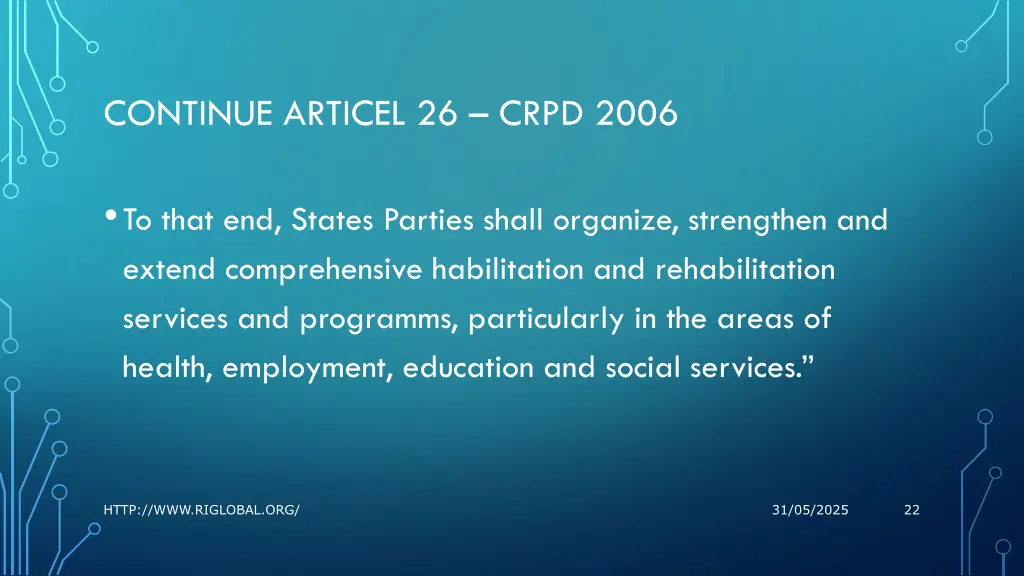 continue articel 26 crpd 2006