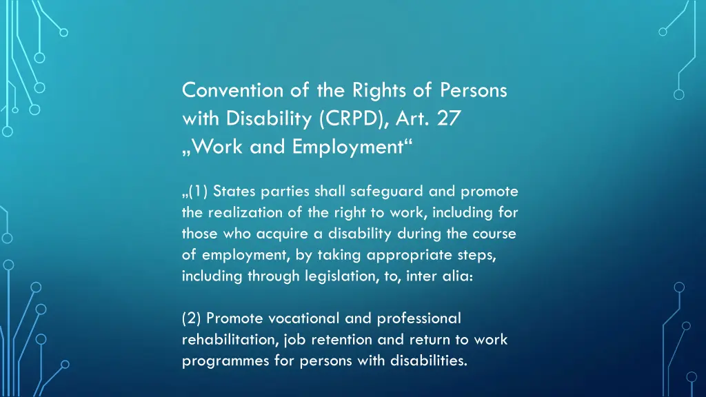 convention of the rights of persons with