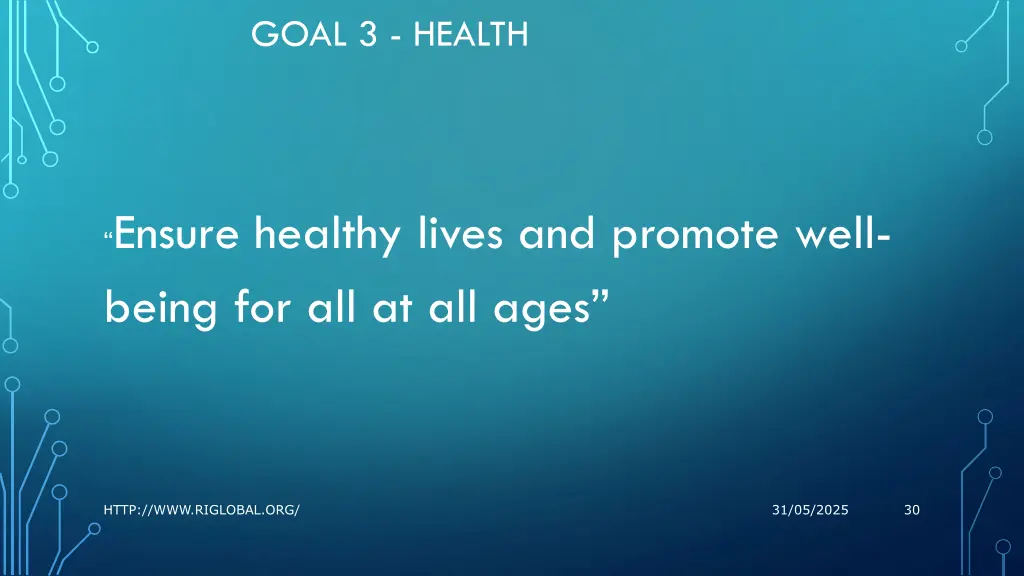 goal 3 health