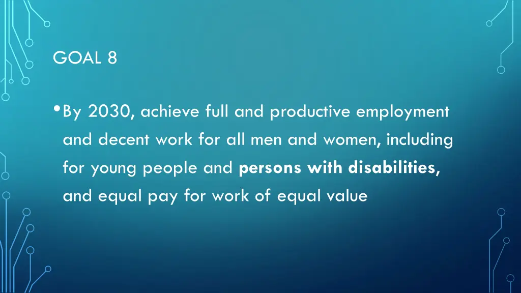 goal 8