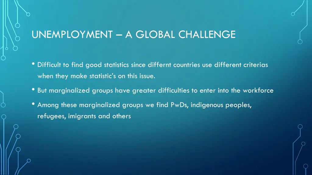unemployment a global challenge