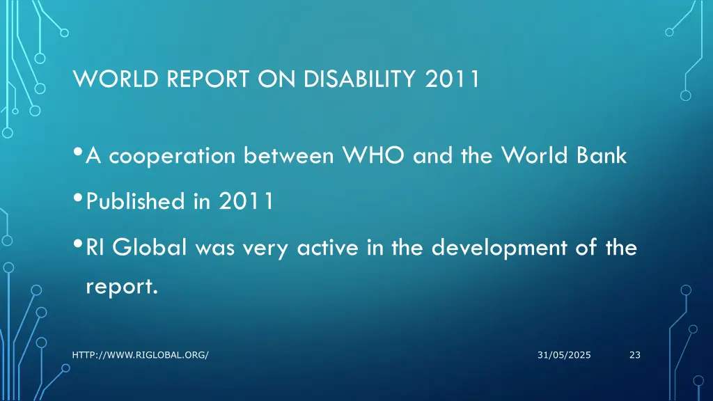 world report on disability 2011