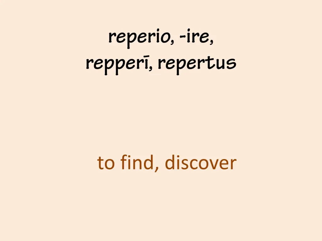 to find discover