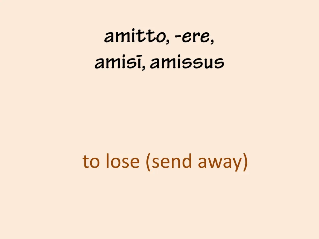 to lose send away