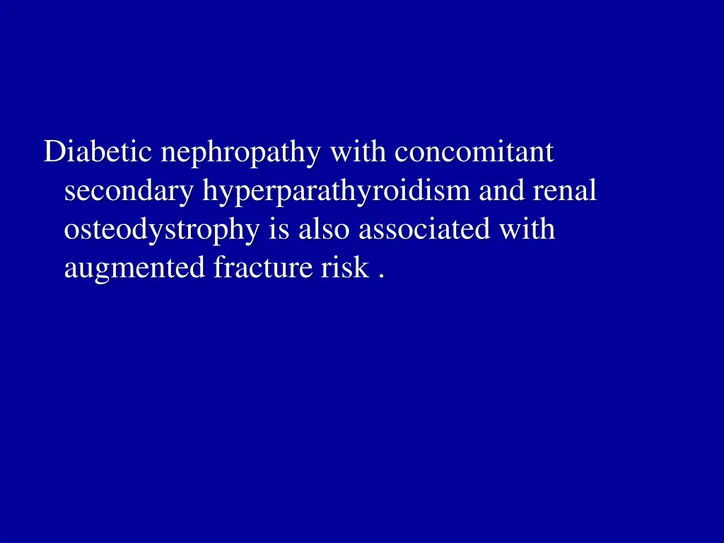 diabetic nephropathy with concomitant secondary