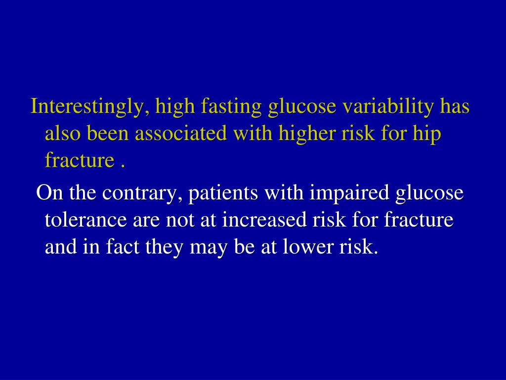 interestingly high fasting glucose variability
