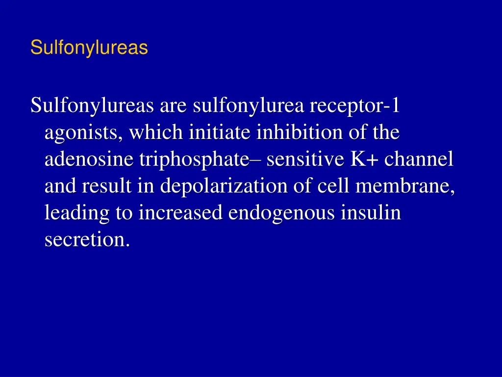 sulfonylureas