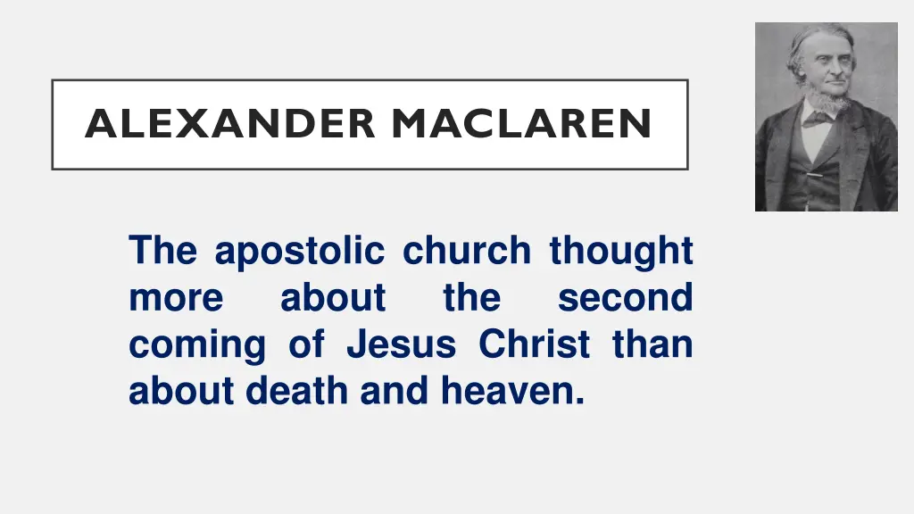 alexander maclaren