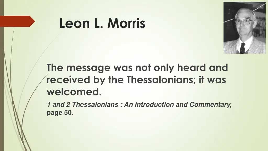 leon l morris