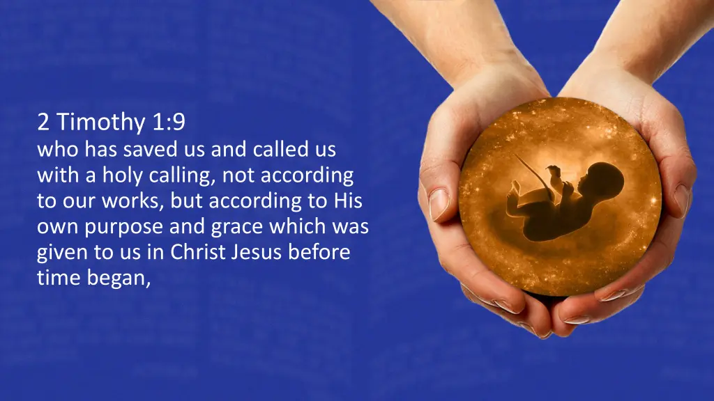 2 timothy 1 9 who has saved us and called us with