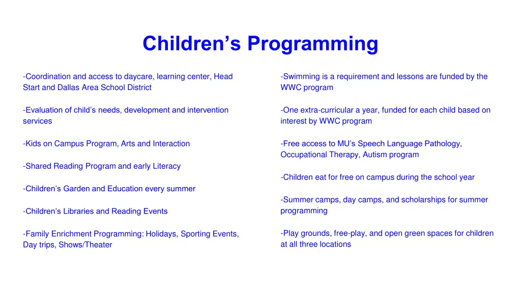 children s programming 1