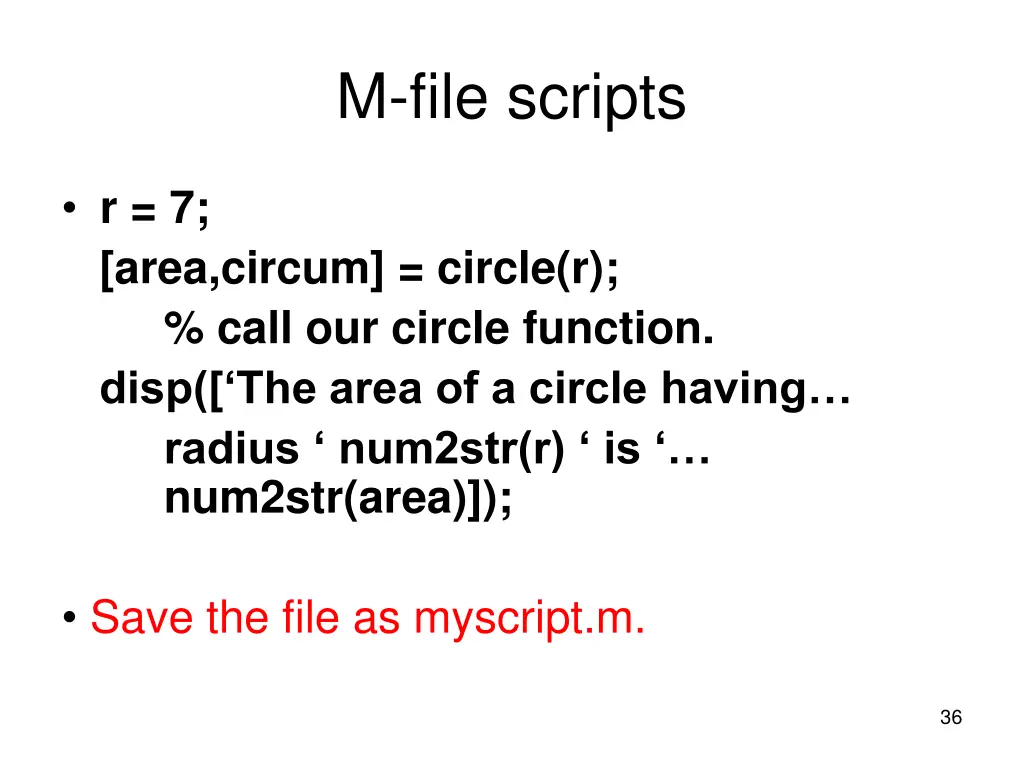 m file scripts