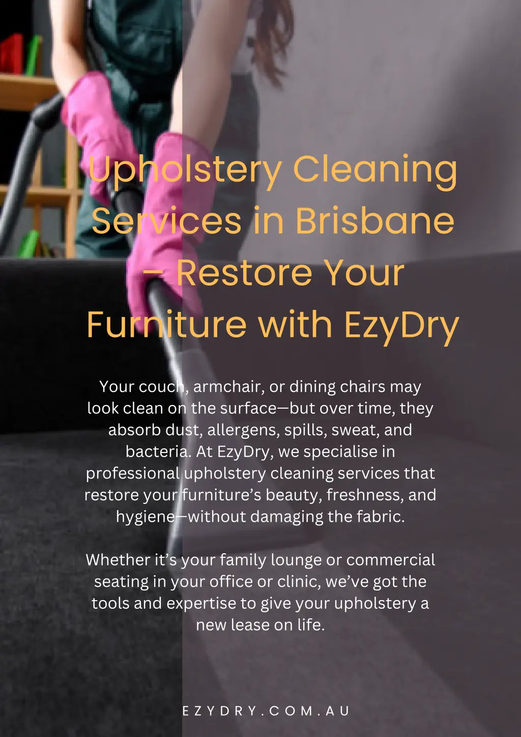 upholstery cleaning services in brisbane restore