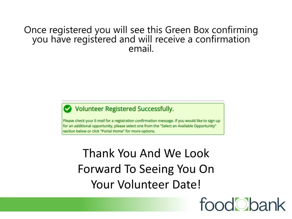 once registered you will see this green