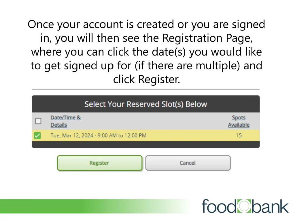 once your account is created or you are signed