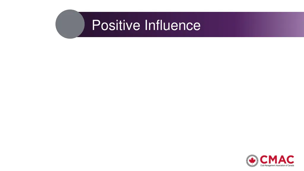 positive influence