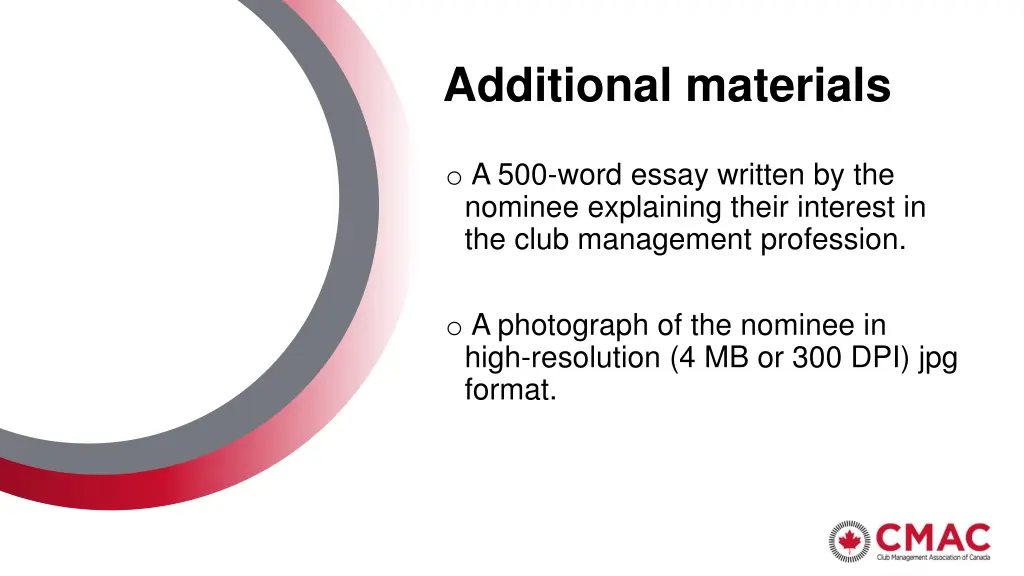 additional materials