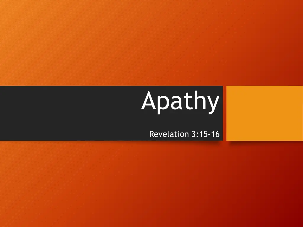 apathy