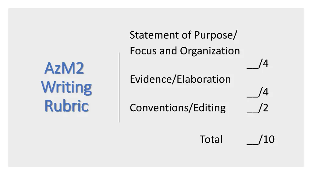 statement of purpose focus and organization